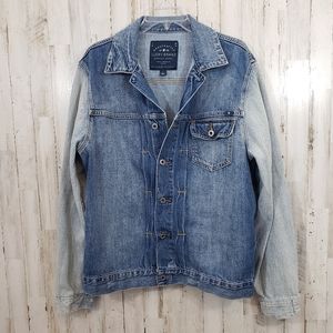 Lucky Brand denim trucker jacket.